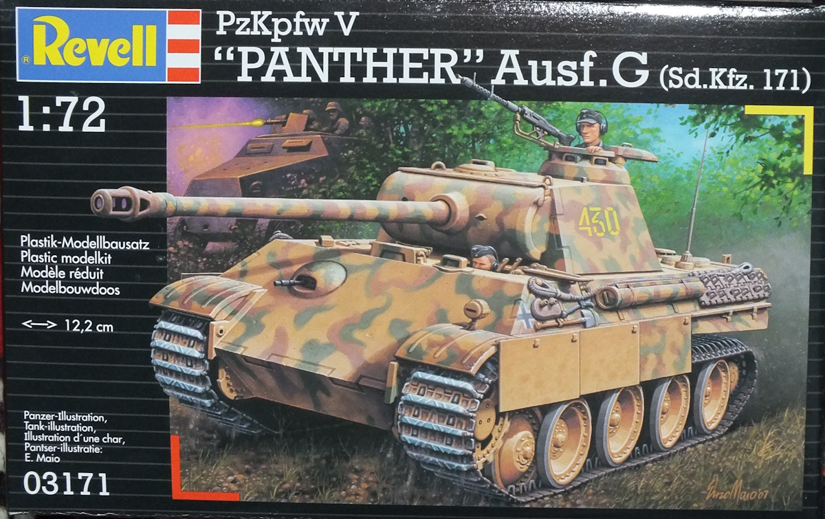 Revell 1/72 Pz.Kpfw. V Panther Ausf. G (Sd.Kfz. 171) (03171) In-Box Review and History